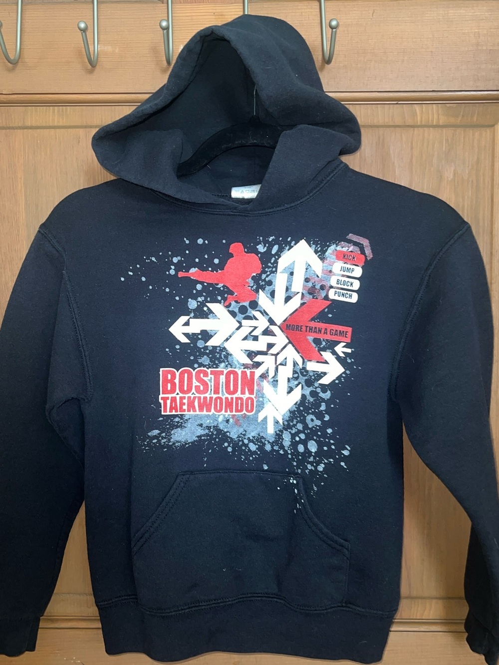 Boston Taekwondo Black Hooded Sweatshirt